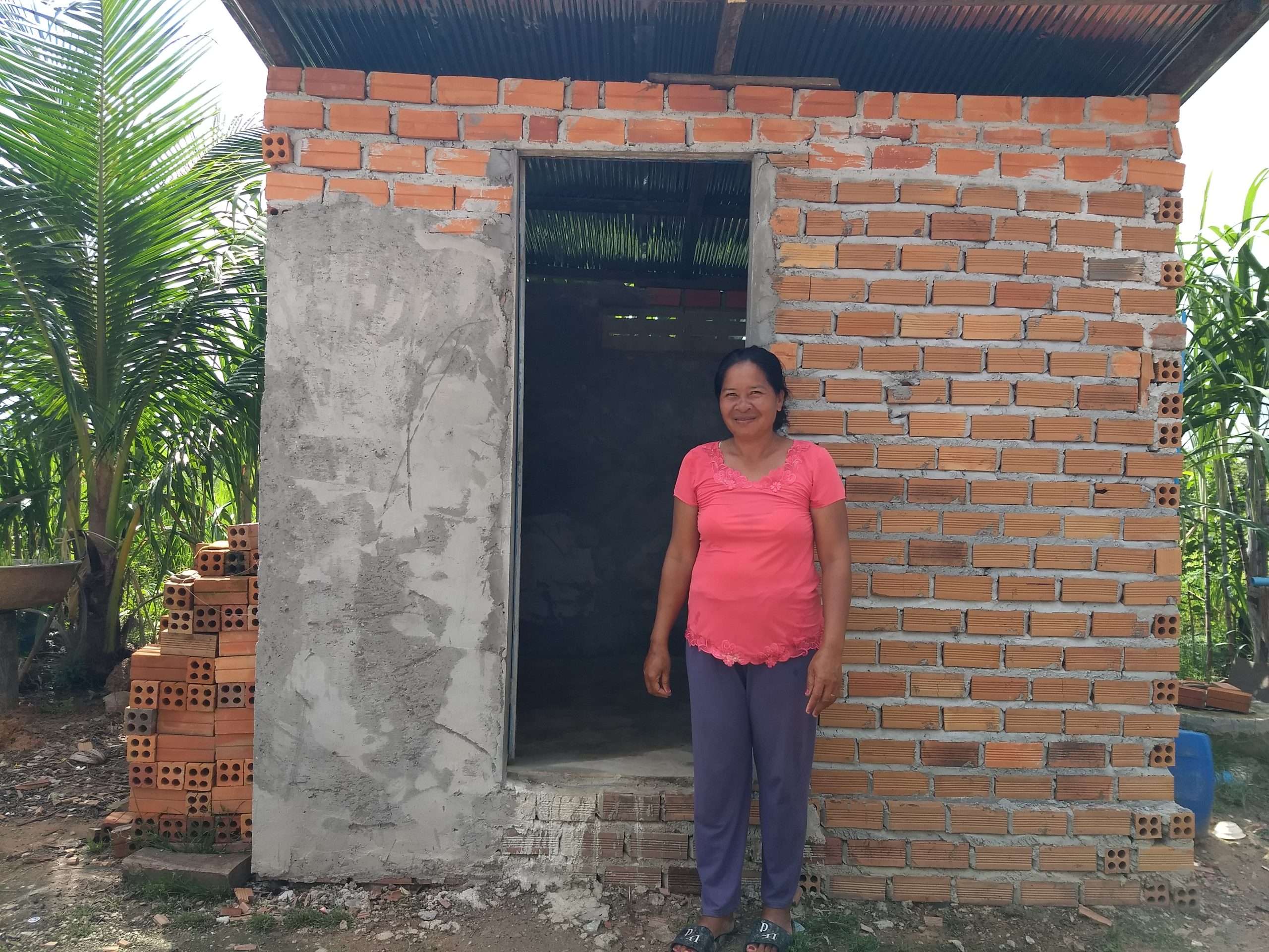 Ear shows her home latrine #1